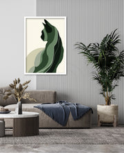 Minimalist Verdant Cat