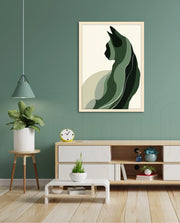 Minimalist Verdant Cat