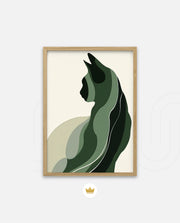 Minimalist Verdant Cat