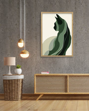 Minimalist Verdant Cat
