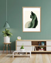 Minimalist Verdant Cat