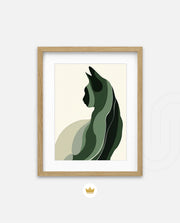 Minimalist Verdant Cat