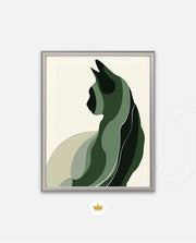 Minimalist Verdant Cat