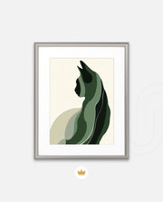 Minimalist Verdant Cat