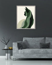 Minimalist Verdant Cat