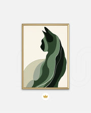 Minimalist Verdant Cat