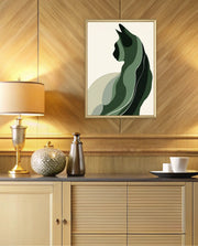 Minimalist Verdant Cat