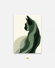 Minimalist Verdant Cat