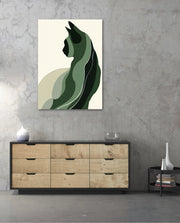 Minimalist Verdant Cat