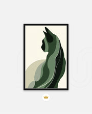 Minimalist Verdant Cat
