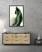Minimalist Verdant Cat