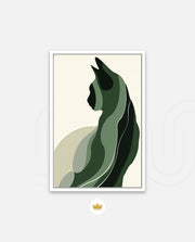 Minimalist Verdant Cat