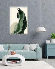 Minimalist Verdant Cat