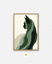 Minimalist Verdant Cat