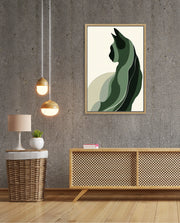 Minimalist Verdant Cat