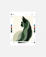 Minimalist Verdant Cat