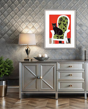 Elegant Black Cat Chair