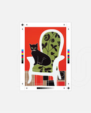 Elegant Black Cat Chair
