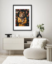 Royal Lion Floral Portrait