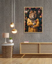 Royal Lion Floral Portrait