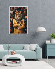 Royal Lion Floral Portrait