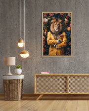 Royal Lion Floral Portrait