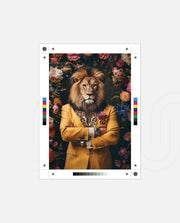 Royal Lion Floral Portrait