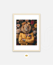 Luxury Lion Floral Portrait
