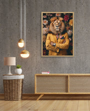 Luxury Lion Floral Portrait