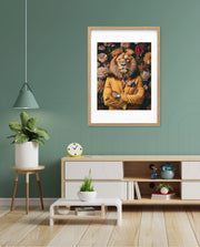 Luxury Lion Floral Portrait