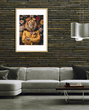 Luxury Lion Floral Portrait