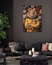 Luxury Lion Floral Portrait