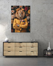 Luxury Lion Floral Portrait