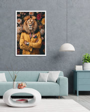 Luxury Lion Floral Portrait