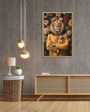 Luxury Lion Floral Portrait