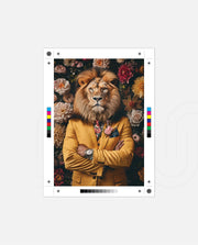 Luxury Lion Floral Portrait