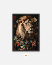 Botanical Lion Portrait