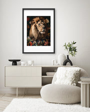 Botanical Lion Portrait