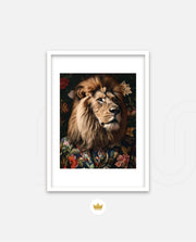 Botanical Lion Portrait