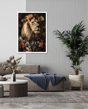Botanical Lion Portrait