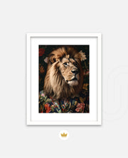 Botanical Lion Portrait