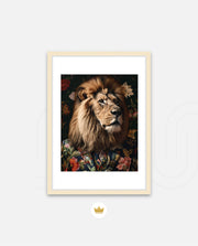 Botanical Lion Portrait