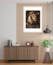 Botanical Lion Portrait