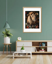 Botanical Lion Portrait