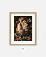 Botanical Lion Portrait