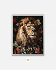 Botanical Lion Portrait