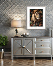 Botanical Lion Portrait
