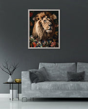 Botanical Lion Portrait