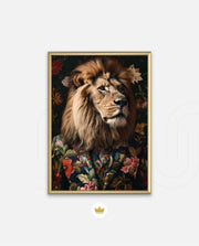 Botanical Lion Portrait