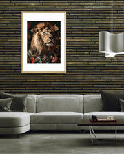 Botanical Lion Portrait